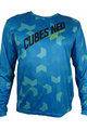 HAVEN Cycling summer long sleeve jersey - CUBES NEO LONG MTB - blue