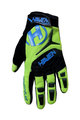 HAVEN Cycling long-finger gloves - DEMO POLAR - blue/green/black