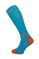 HAVEN Cycling knee-socks - EVOTEC SILVER - orange/blue