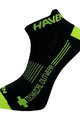 HAVEN Cycling ankle socks - SNAKE SILVER NEO - yellow/black