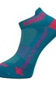 HAVEN Cycling ankle socks - SNAKE SILVER NEO - pink/blue