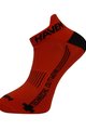 HAVEN Cycling ankle socks - SNAKE SILVER NEO - red/black