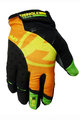 HAVEN Cycling long-finger gloves - SINGLETRAIL LONG - black/orange