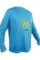 HAVEN Cycling summer long sleeve jersey - NAVAHO LONG II - blue