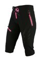 HAVEN Cycling shorts without bib - ENERGY THREEQ 3/4 W - pink/black