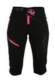 HAVEN Cycling shorts without bib - ENERGY THREEQ 3/4 W - pink/black