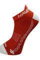 HAVEN Cycling ankle socks - SNAKE SILVER NEO - red/white