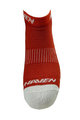 HAVEN Cycling ankle socks - SNAKE SILVER NEO - red/white