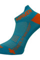 HAVEN Cycling ankle socks - SNAKE SILVER NEO - orange/blue
