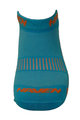 HAVEN Cycling ankle socks - SNAKE SILVER NEO - orange/blue
