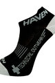 HAVEN Cycling ankle socks - SNAKE SILVER NEO - white/black