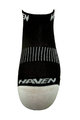 HAVEN Cycling ankle socks - SNAKE SILVER NEO - white/black