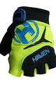 HAVEN Cycling fingerless gloves - DEMO KIDS - green/blue