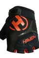 HAVEN Cycling fingerless gloves - DEMO KIDS - red/black