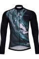 HOLOKOLO Cycling winter long sleeve jersey - RIVERSIDE WINTER  - multicolour/blue/black