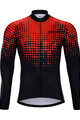 HOLOKOLO Cycling winter long sleeve jersey - INFRARED WINTER  - red/black