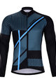 HOLOKOLO Cycling winter long sleeve jersey - TRACE BLUE WINTER - blue/black