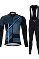 HOLOKOLO Cycling winter set - TRACE BLUE WINTER - black/blue