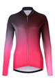 HOLOKOLO Cycling winter long sleeve jersey - DAZZLE LADY WINTER - pink/black