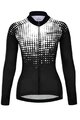HOLOKOLO Cycling winter long sleeve jersey - POLAR LADY WINTER - white/black
