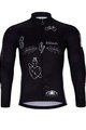 HOLOKOLO Cycling winter long sleeve jersey - BLACK OUT WINTER - black