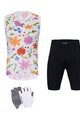 HOLOKOLO Cycling mega sets - FLORAL ELITE LADY - white/black/multicolour