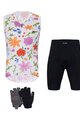 HOLOKOLO Cycling mega sets - FLORAL ELITE LADY - black/multicolour/white