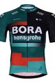 BONAVELO Cycling short sleeve jersey and shorts - BORA 2023 - red/black/green