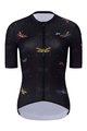 HOLOKOLO Cycling short sleeve jersey and shorts - DRAGONFLIES ELITE LADY - black