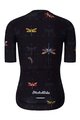 HOLOKOLO Cycling short sleeve jersey and shorts - DRAGONFLIES ELITE LADY - black