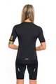HOLOKOLO Cycling short sleeve jersey - VICTORIOUS GOLD LADY - black