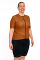 HOLOKOLO Cycling short sleeve jersey - VICTORIOUS LADY - brown