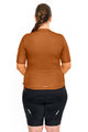 HOLOKOLO Cycling short sleeve jersey - VICTORIOUS LADY - brown