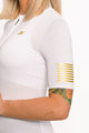 HOLOKOLO Cycling short sleeve jersey - VICTORIOUS GOLD LADY - white