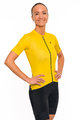 HOLOKOLO Cycling short sleeve jersey - VICTORIOUS LADY - yellow