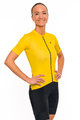 HOLOKOLO Cycling short sleeve jersey and shorts - VICTORIOUS LADY - yellow/black