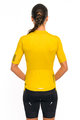 HOLOKOLO Cycling short sleeve jersey and shorts - VICTORIOUS LADY - yellow/black