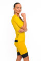 HOLOKOLO Cycling short sleeve jersey and shorts - VICTORIOUS LADY - yellow