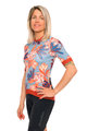 HOLOKOLO Cycling short sleeve jersey and shorts - BLOOM ELITE LADY - multicolour/black/brown