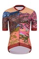 HOLOKOLO Cycling short sleeve jersey and shorts - FREE ELITE LADY - multicolour/orange/black