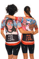 HOLOKOLO Cycling short sleeve jersey - FREE ELITE LADY - orange/multicolour
