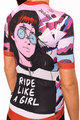 HOLOKOLO Cycling short sleeve jersey - SUNSET ELITE LADY - pink/multicolour