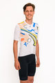 HOLOKOLO Cycling short sleeve jersey and shorts - UNIVERSE ELITE - black/white/multicolour