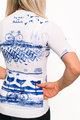 HOLOKOLO Cycling short sleeve jersey - EXPLORE ELITE LADY - blue/white