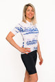 HOLOKOLO Cycling short sleeve jersey - EXPLORE ELITE LADY - blue/white