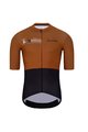HOLOKOLO Cycling short sleeve jersey and shorts - VIBES - black/brown