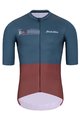 HOLOKOLO Cycling short sleeve jersey - VIBES - grey/red