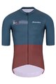 HOLOKOLO Cycling short sleeve jersey - VIBES - grey/red