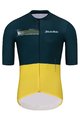 HOLOKOLO Cycling short sleeve jersey and shorts - VIBES - green/black/yellow