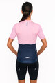 HOLOKOLO Cycling short sleeve jersey and shorts - VIBES LADY - pink/blue/black